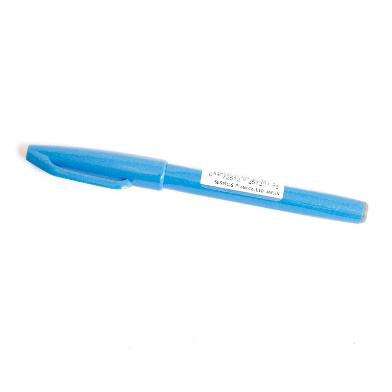 Pentel, Brush Pen, Art & School, Sign, Brush Tip, 50890, Sky Blue